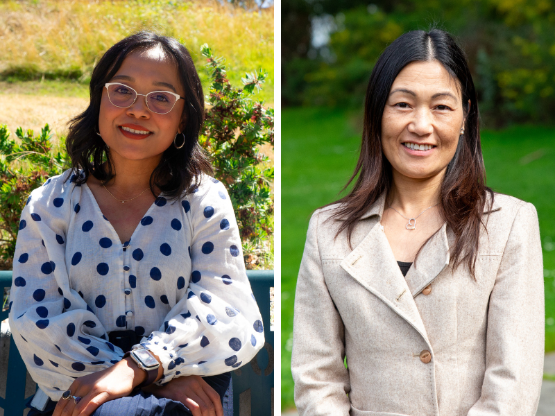 Headshots of Drs. Anglipay and Tang for Women\'s History Month