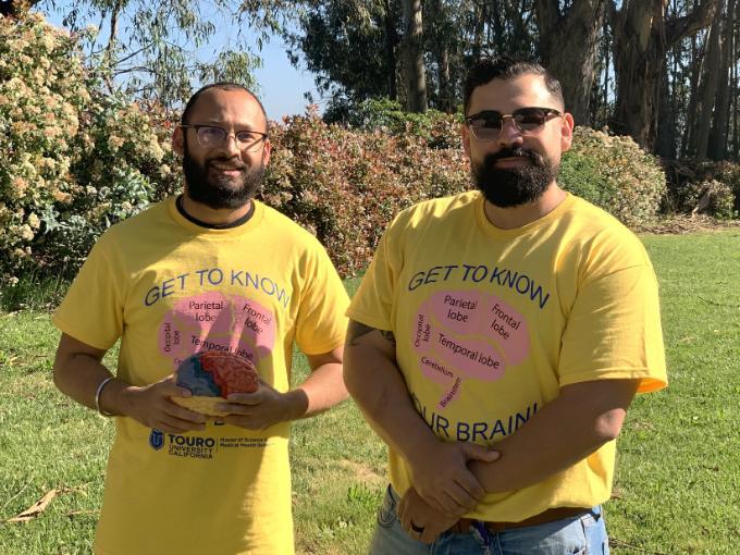 From left to right: Master of Science in Medical Health Sciences students Danny Lal and Kenny Montealegre