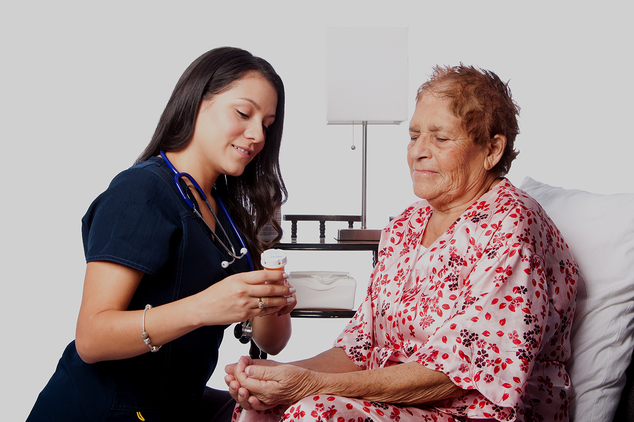 Student helps senior citizen