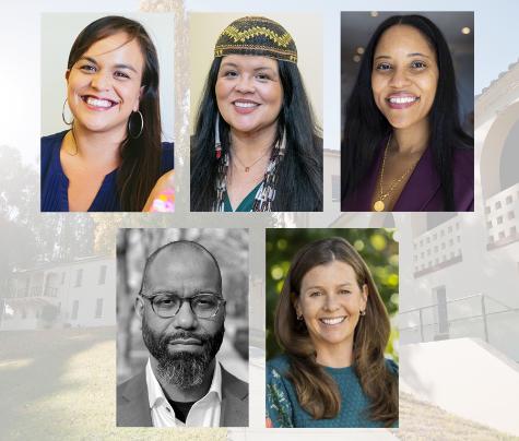 A compilation photo shows speakers in Touro University California\'s 12th Annual Public Health Speaker Series, top row, left to right, Genevieve Negr&oacute;n-Gonzales, Cutcha Risling Baldy, and Shimica Gaskins; and bottom row, left to right, Reuben Miller, and Lisa Goldman Rosas.