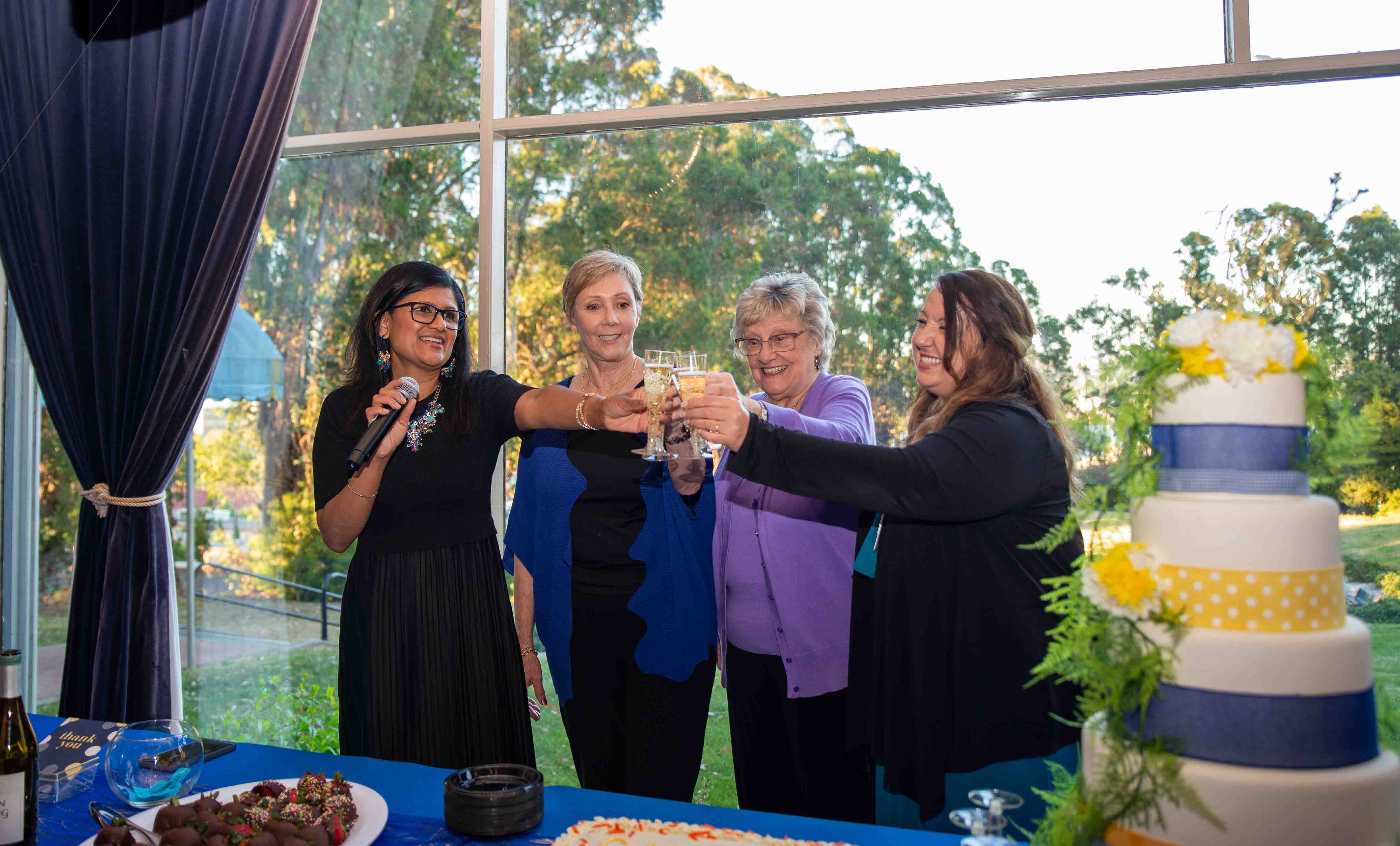 Members of the Touro University California School of Nursing celebrating the10-year anniversary.