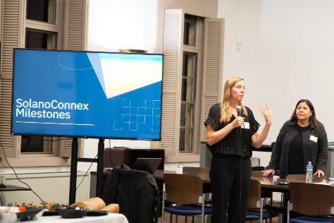 Dr. Carinne Brody, Director of Research and Associate Program Director, Public Health at Touro University California leads the SolanoConnex 5-year anniversary event.