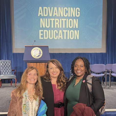 From left: Dr. Traci Stevenson, Dr. Tami Hendriksz, and Dr. Grace Marie Jones at the U.S. Department of Health and Human Services.
